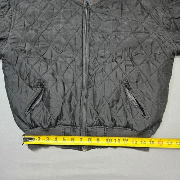 Vintage‎ 80s Silk Quilted Bomber Jacket Jonathan Martin Womens Medium Retro - Picture 9 of 12